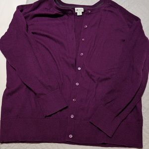 Violet cardigan sweater